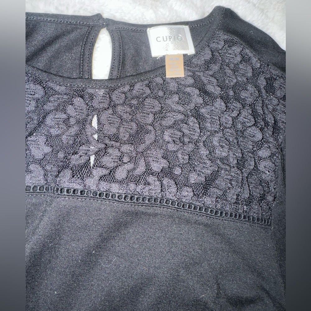 black lace dress
